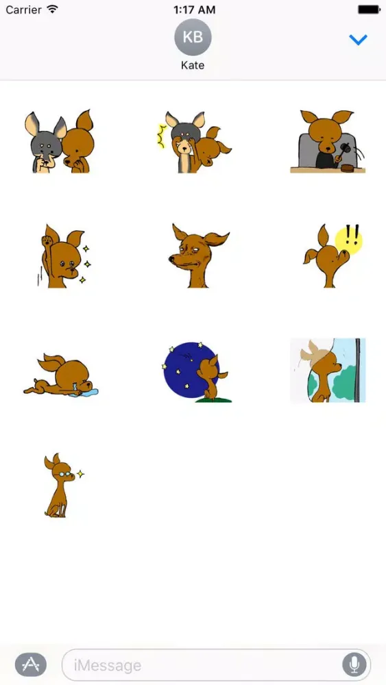 Capturas de tela do Miniature Pinscher Dog Emoji