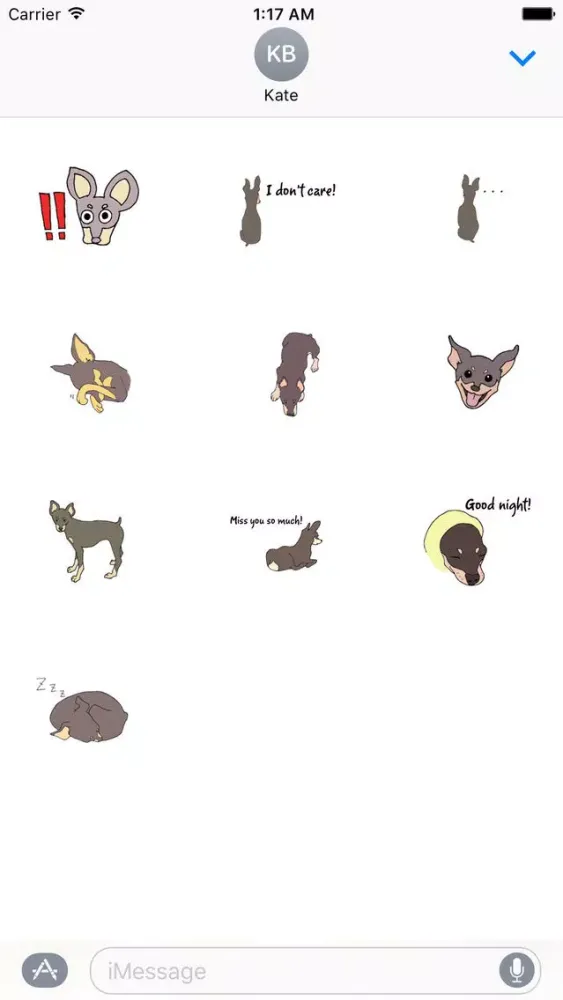 Скриншоты MinPinMoji - Miniature Pinscher Dog Sticker