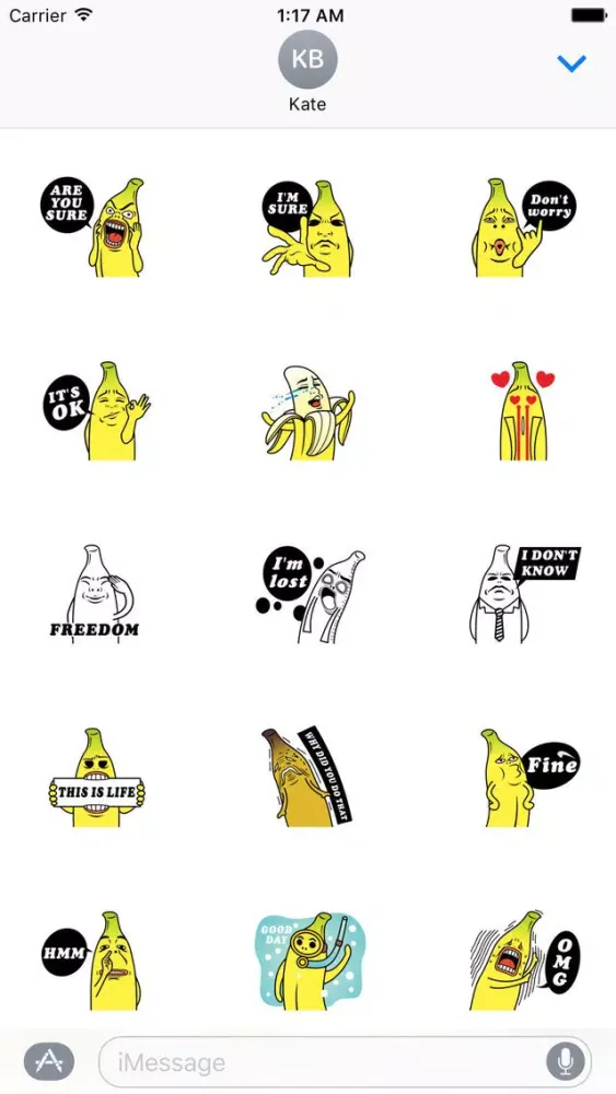 صور Mr. Banana Emoji Sticker