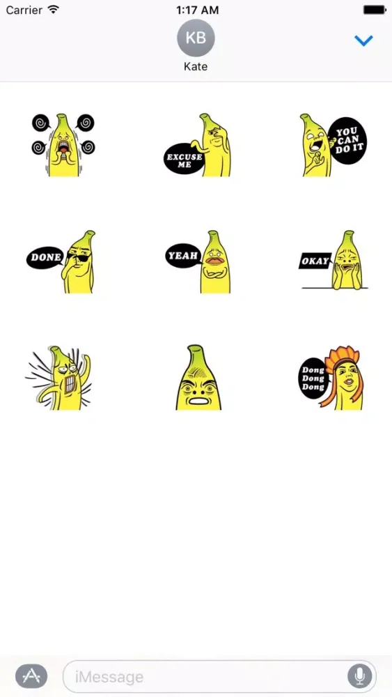 صور Mr. Banana Emoji Sticker