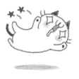 Pencil Cute Cat Sticker
