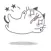 Pencil Cute Cat Sticker