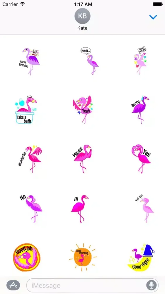 Pink Flamingo - FlamMoji Sticker स्क्रीनशॉट