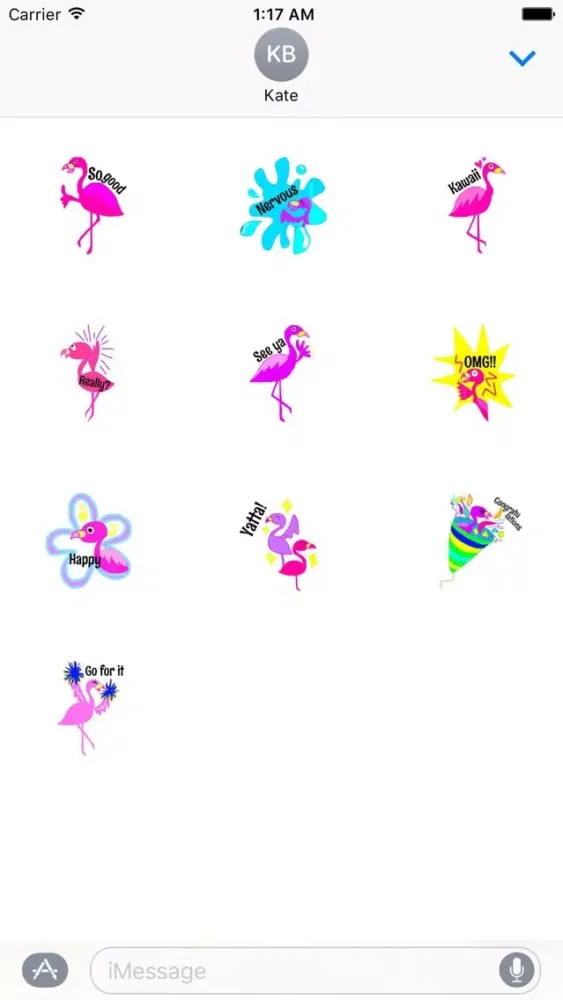 Pink Flamingo - FlamMoji Sticker स्क्रीनशॉट