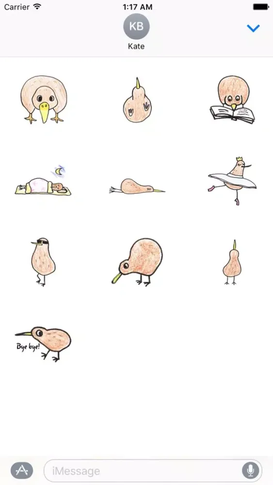 Pretty Kiwi Sticker スクリーンショット