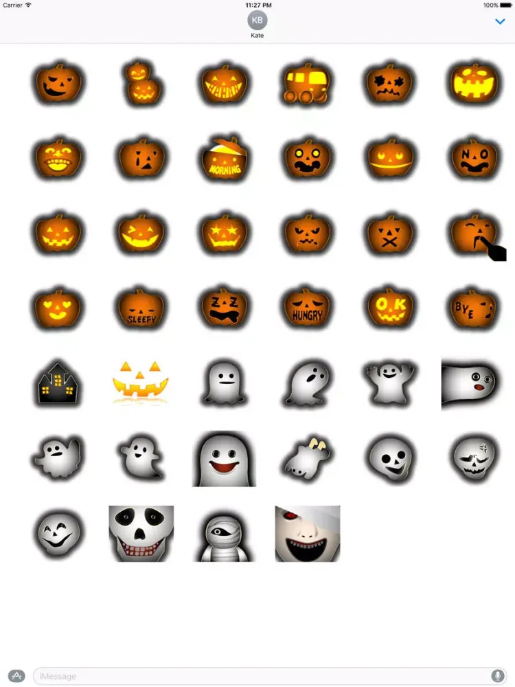 تصاویر Pumpkin and Friends Sticker iPad 