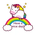 Rainbow Unicorn - UnicornMoji Sticker