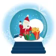 Snow Globe Christmas Sticker Snow Globe Christmas Sticker