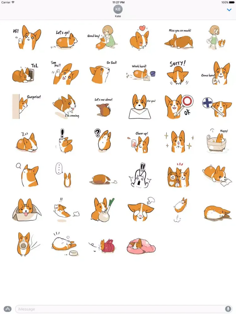 Captures d'écran de Steadfast Corgi Dog Sticker iPad 