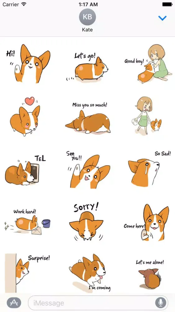 Captures d'écran de Steadfast Corgi Dog Sticker