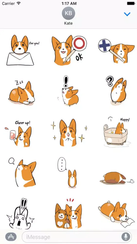 Captures d'écran de Steadfast Corgi Dog Sticker