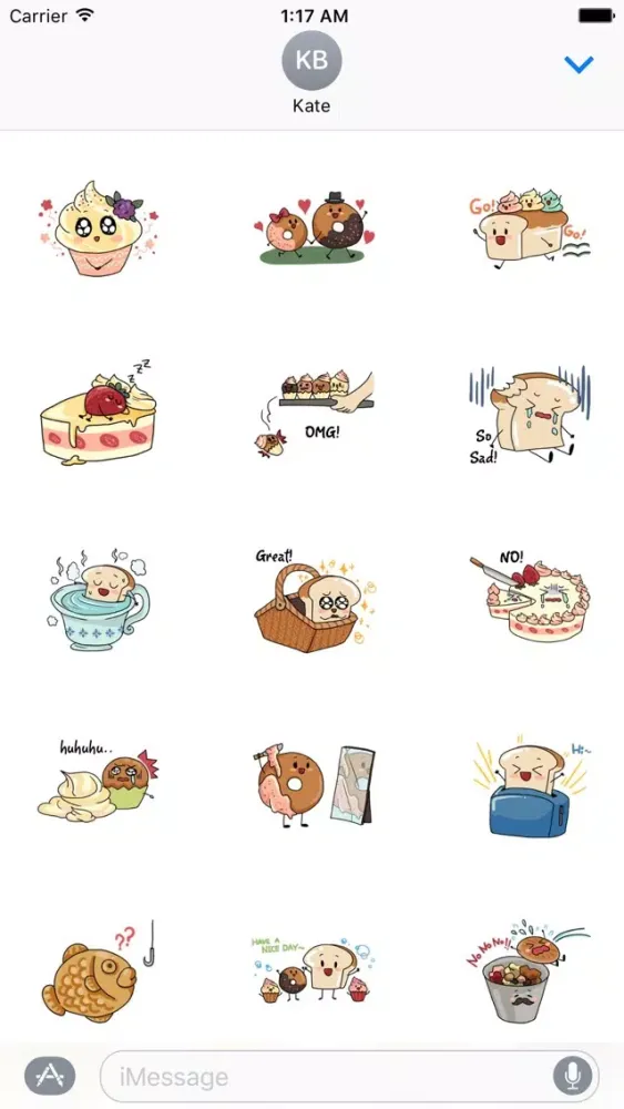 Скриншоты Sweet and Cute Food Sticker