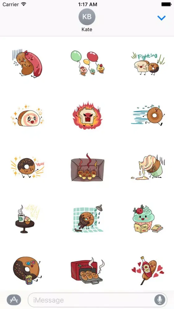 Скриншоты Sweet and Cute Food Sticker