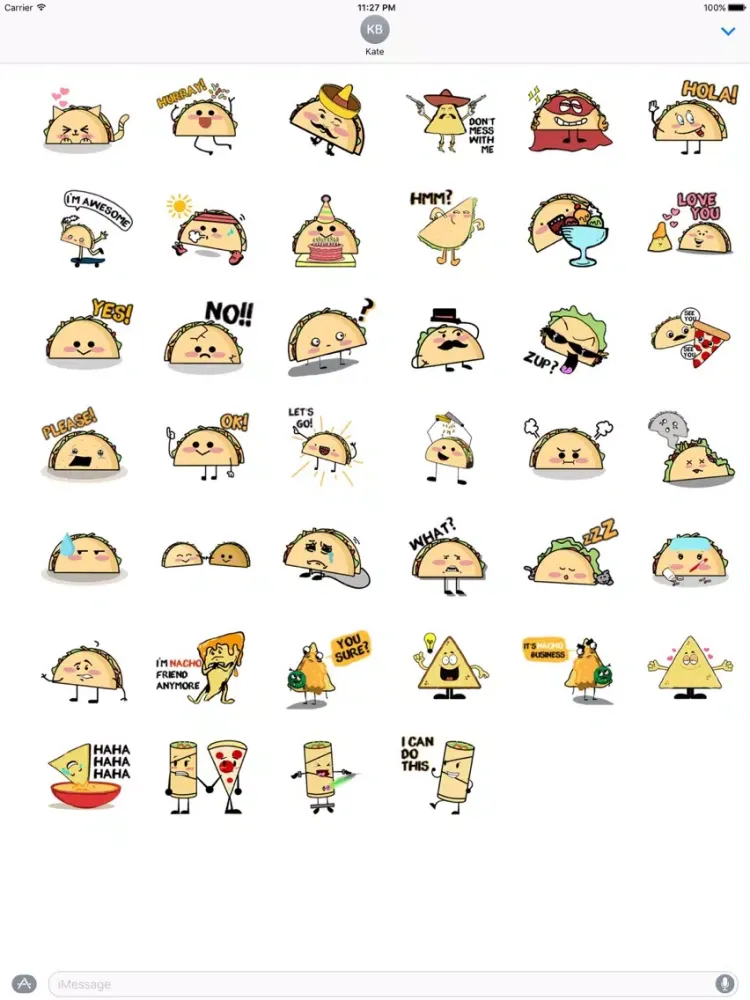 Taco Emoji TacoMoji Sticker iPad  স্ক্রিনশট