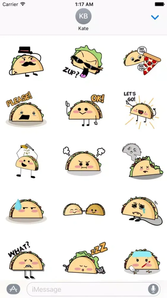 Taco Emoji TacoMoji Sticker স্ক্রিনশট