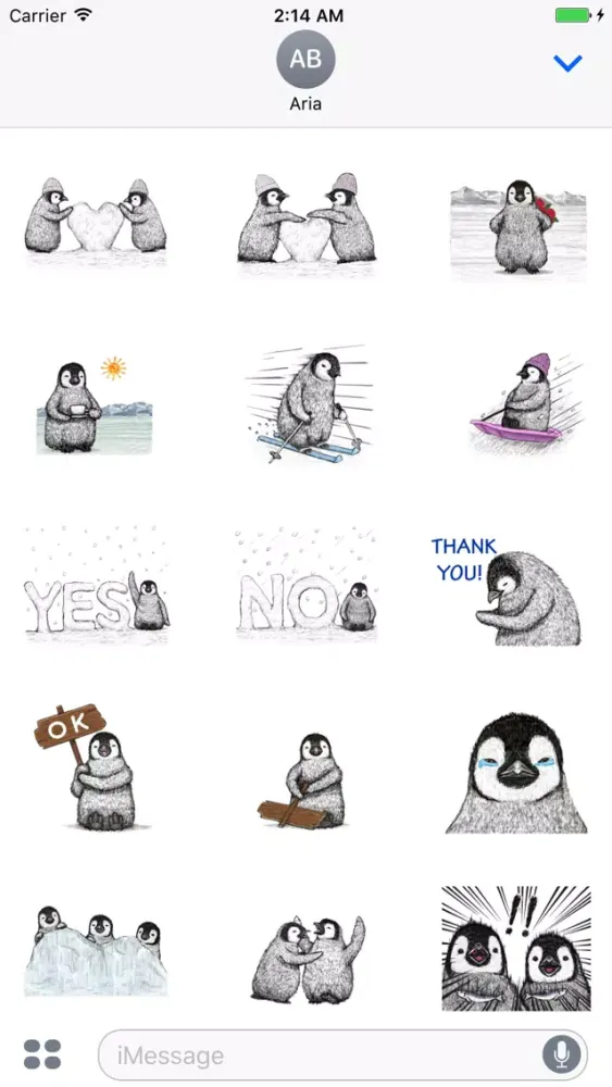 Watermelon And Penguin Sticker Screenshots