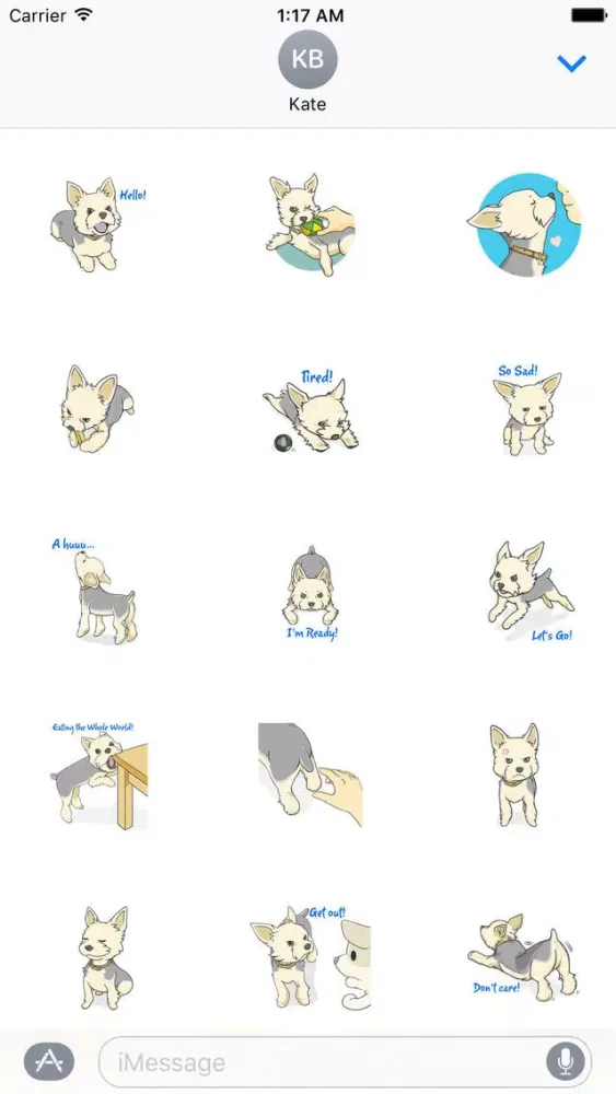Screenshot di Yorkshire Terrier - Small Cute Dog Sticker
