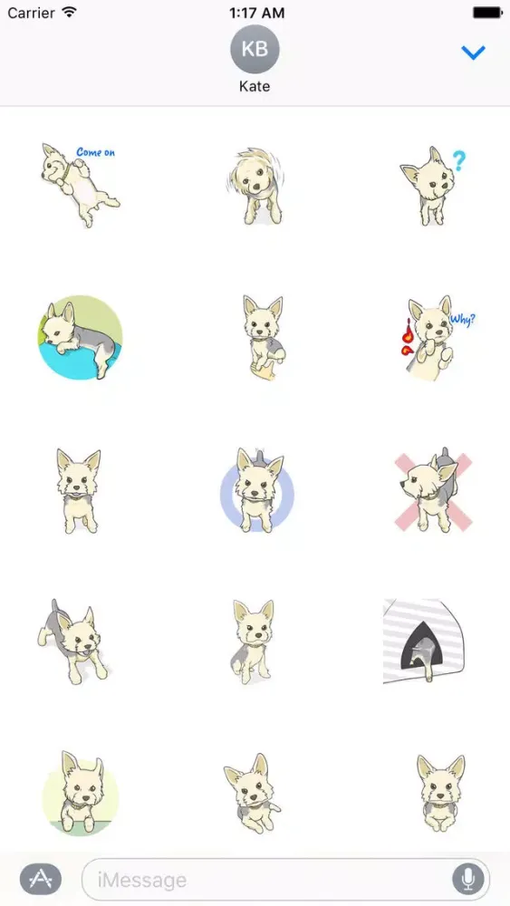 Screenshot di Yorkshire Terrier - Small Cute Dog Sticker