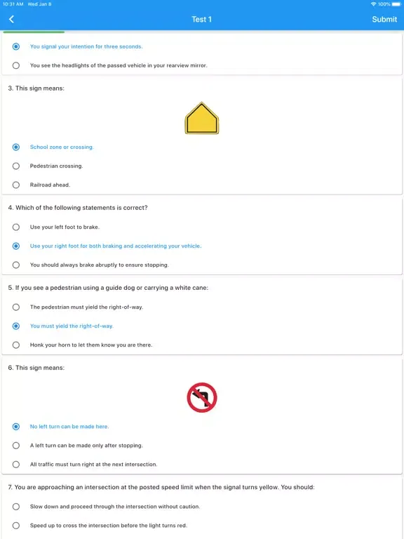 Captures d'écran de Us Car Theory Test iPad 
