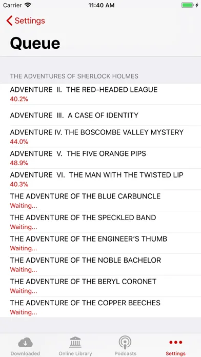 Capturas de pantalla de Audiobooks - Librivox library