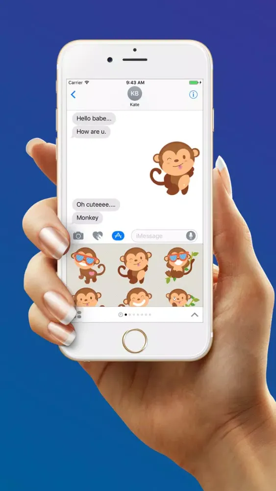 Mokei - Best Monkey Stickers 2017 स्क्रीनशॉट
