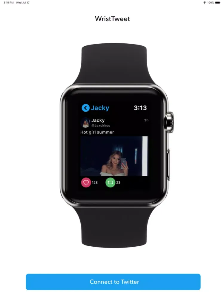 WristTweet App for Twitter iPad  Screenshots