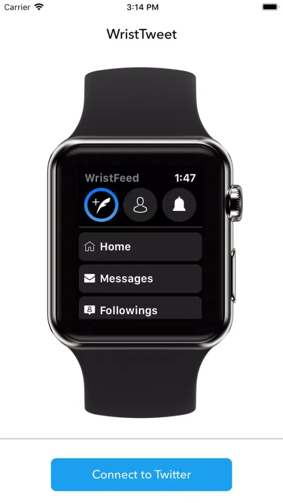 WristTweet App for Twitter Screenshots