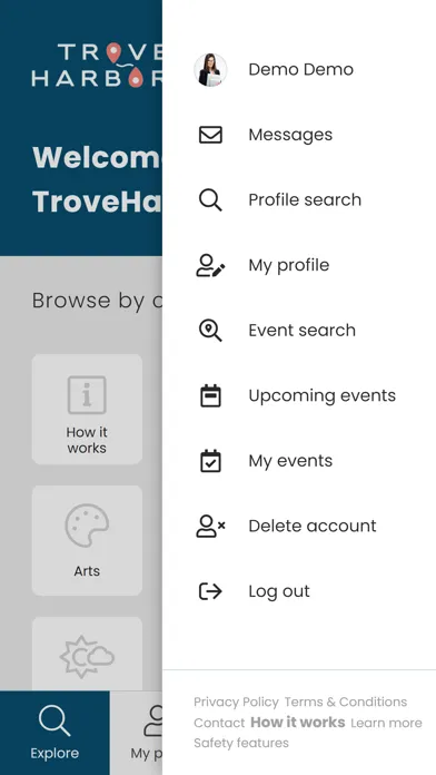 ภาพหน้าจอของ TroveHarbor