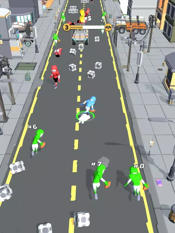 Dodge Race 3D iPad  स्क्रीनशॉट