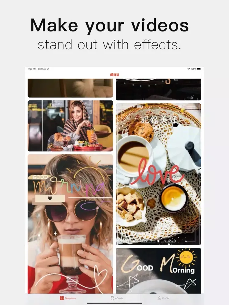 Capturas de pantalla de MiSu - My Video eCards Maker iPad 