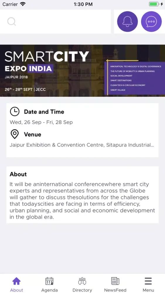 Smart City Expo India Jaipur 스크린샷