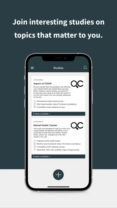 Zrzuty ekranu Quantified Citizen Pro
