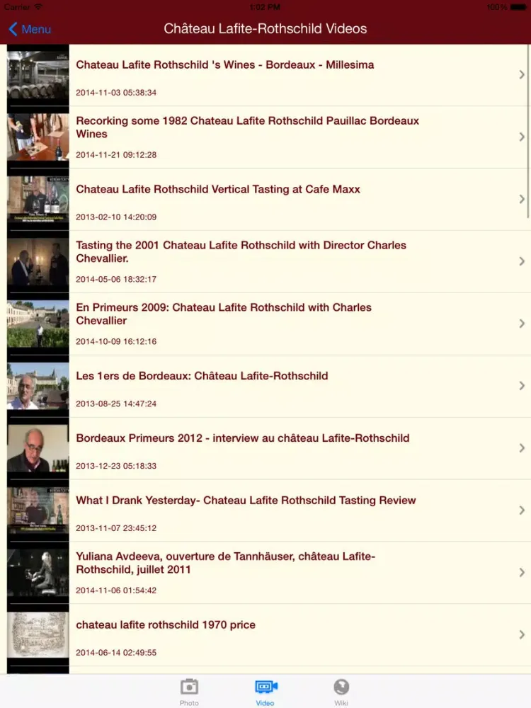 ภาพหน้าจอของ Bordeaux Wines iPad 