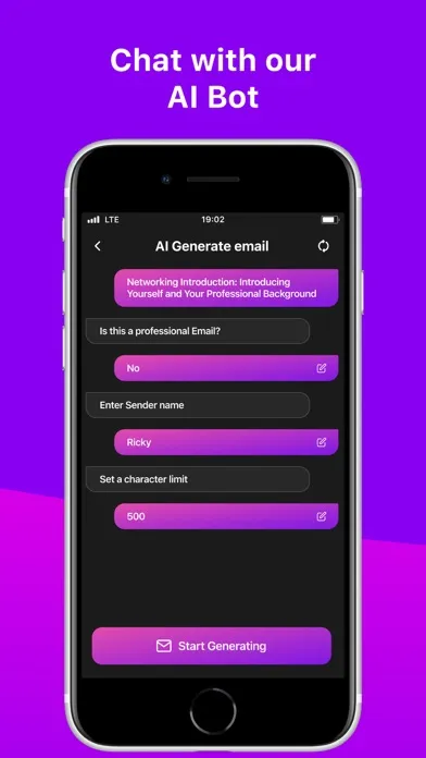 Zrzuty ekranu AI Email Writer: Access Emails