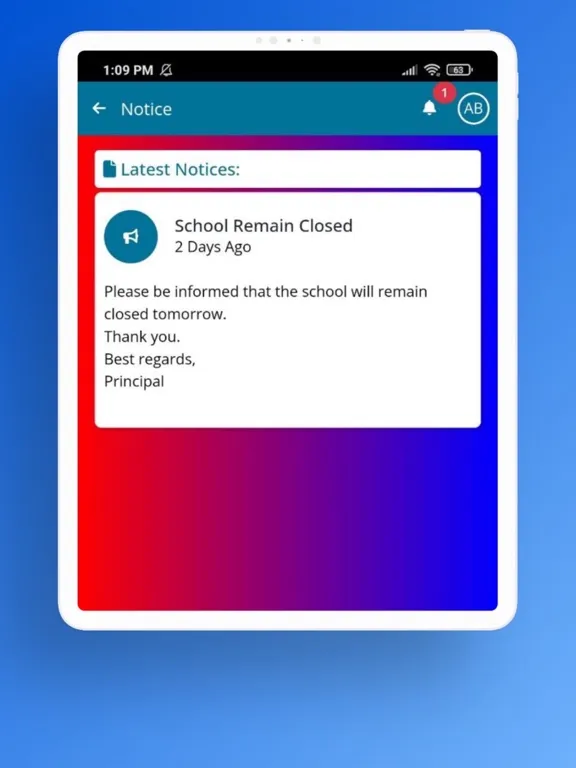 Captures d'écran de Greenfield School iPad 