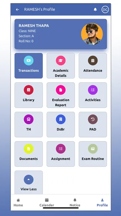 ภาพหน้าจอของ Pragyan Academy