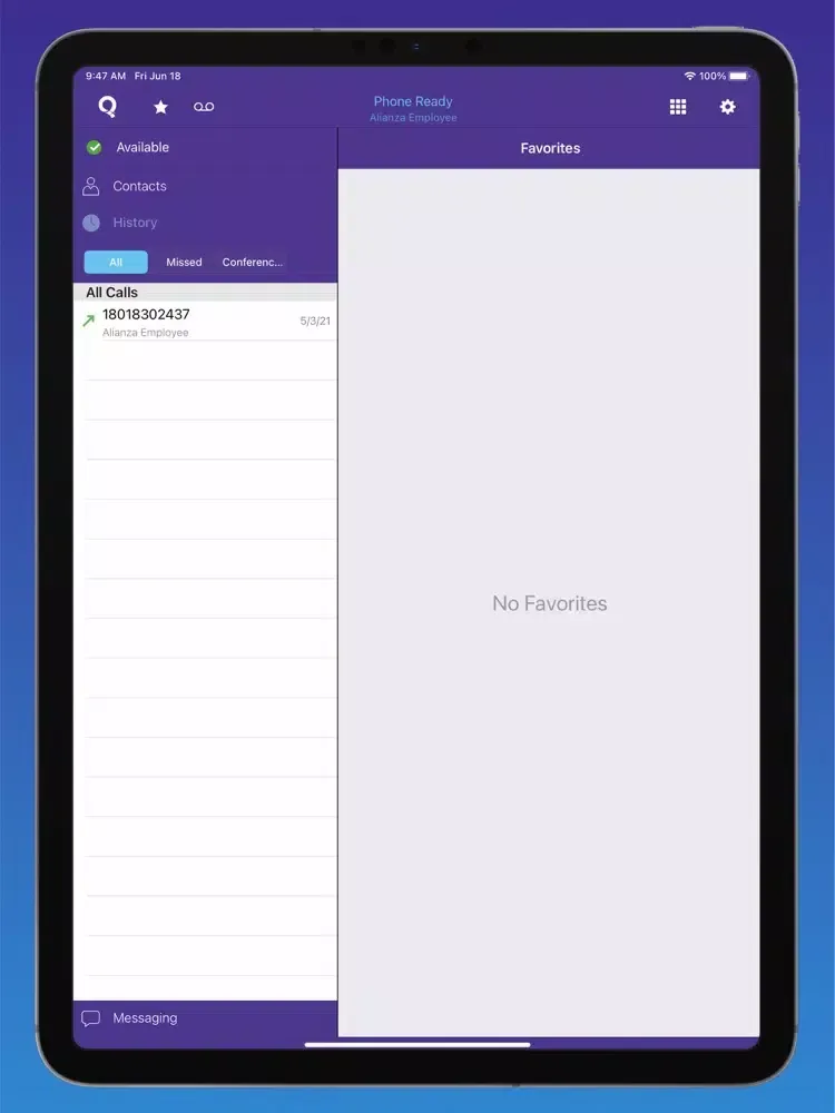 Capturas de tela do Quantum Fiber Connected Voice iPad 