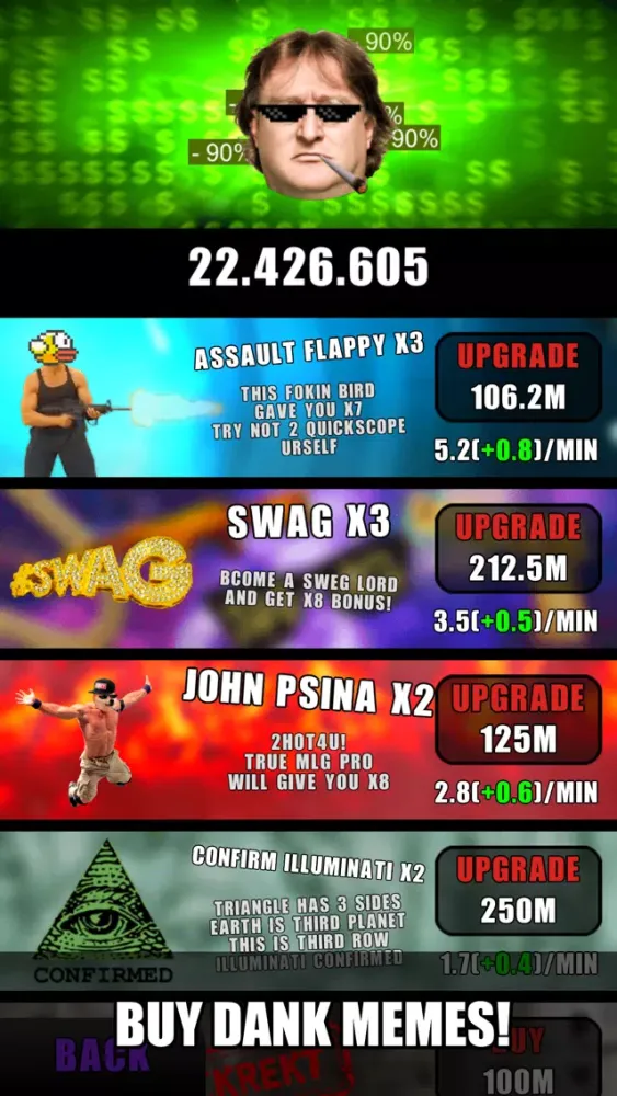 Illuminati: MLG Clicker Screenshots