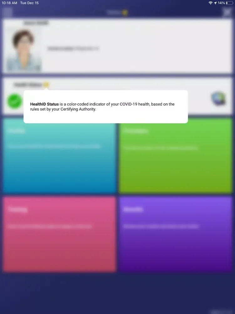 Capturas de pantalla de QMC HealthID™ iPad 