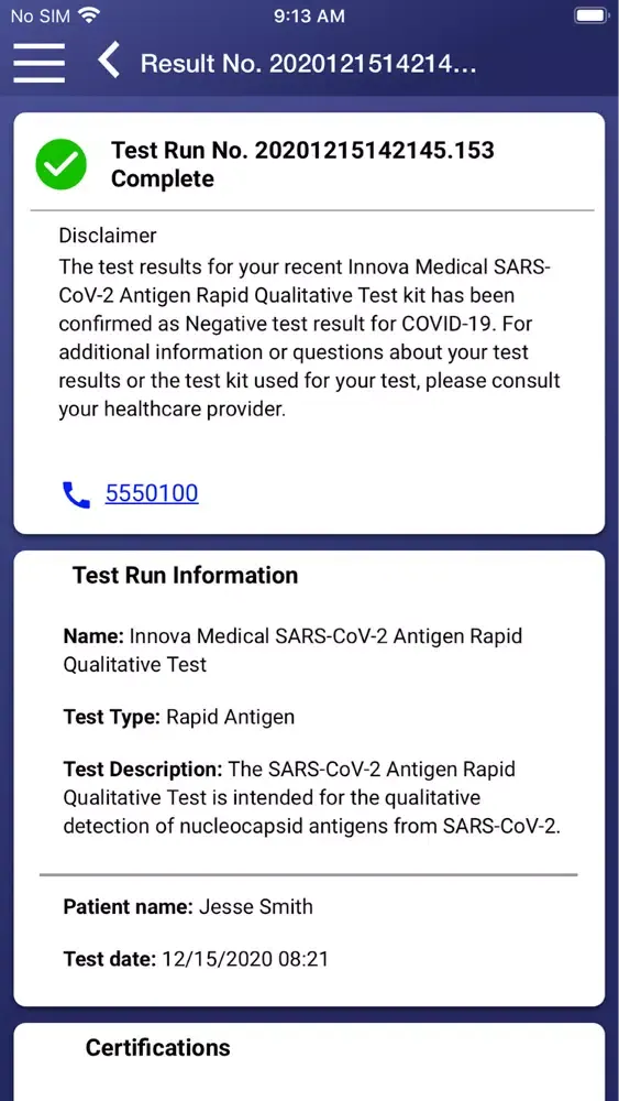 Capturas de pantalla de QMC HealthID™