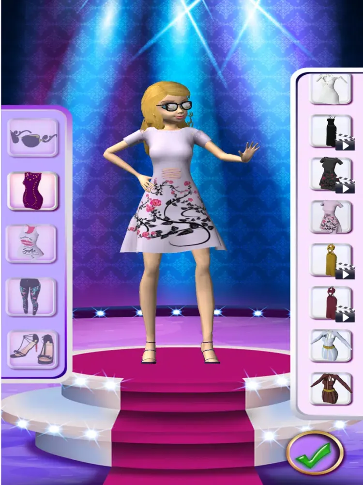 Crazy Girls Dress Up 3D iPad 应用截图
