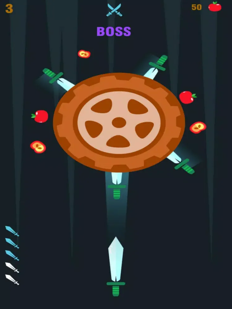 Crazy Knife Hit iPad  Screenshots