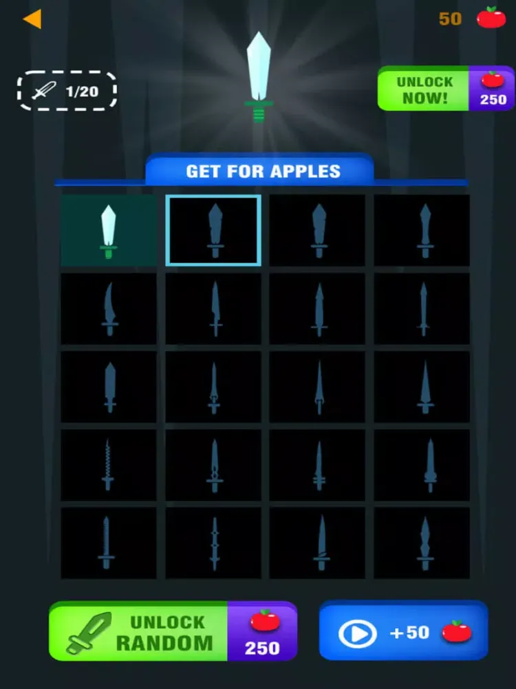 Crazy Knife Hit iPad  Screenshots