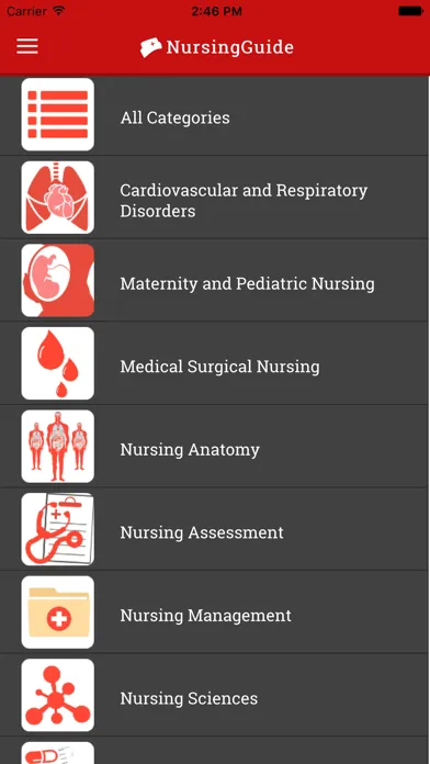 تصاویر Nursing Guide App