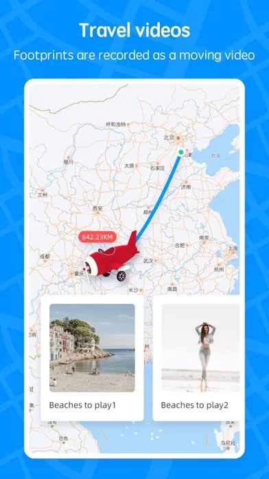Zrzuty ekranu Travel Map:Journeys Route Plan