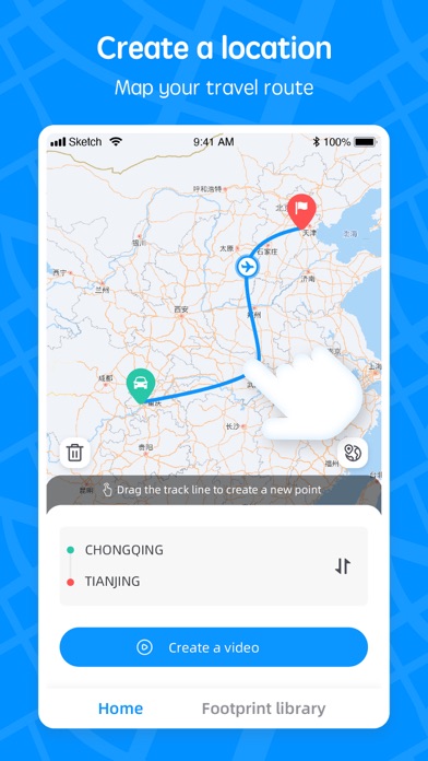 Travel Map:Journeys Route Plan应用截图