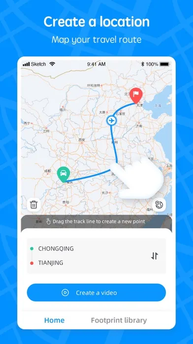 Zrzuty ekranu Travel Map:Journeys Route Plan