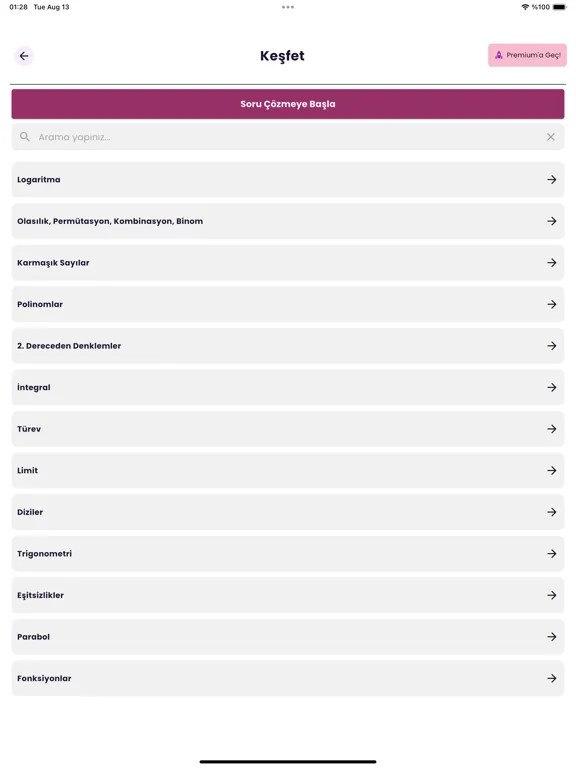Captures d'écran de SmartLearn : Sınav Rehberim iPad 