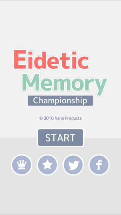 Captures d'écran de Eidetic Memory Championship