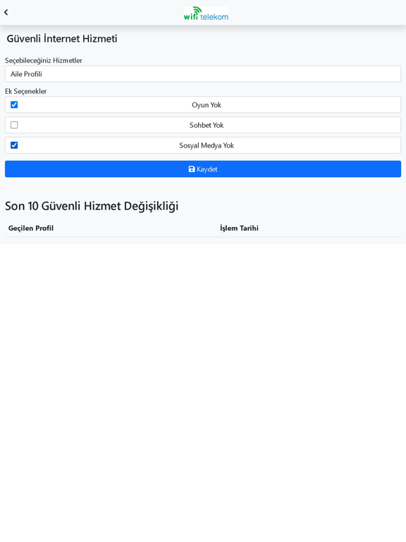 Ảnh chụp màn hình của Wifi Telekom iPad 